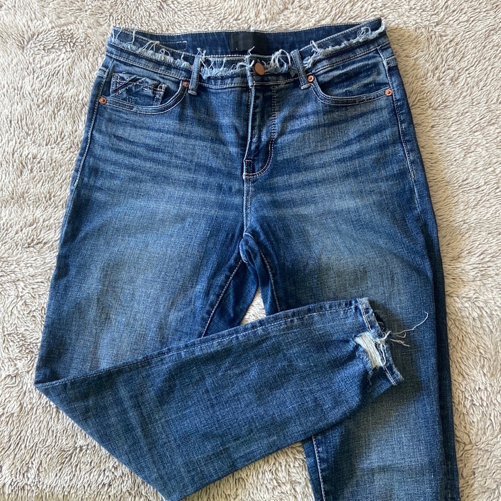 Buckle Black ankle skinnies